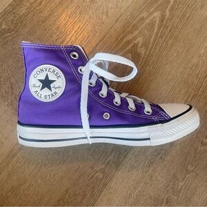 Converse Purple High Top Classic All Star Chuck Taylor Sneakers Women’s 6.5